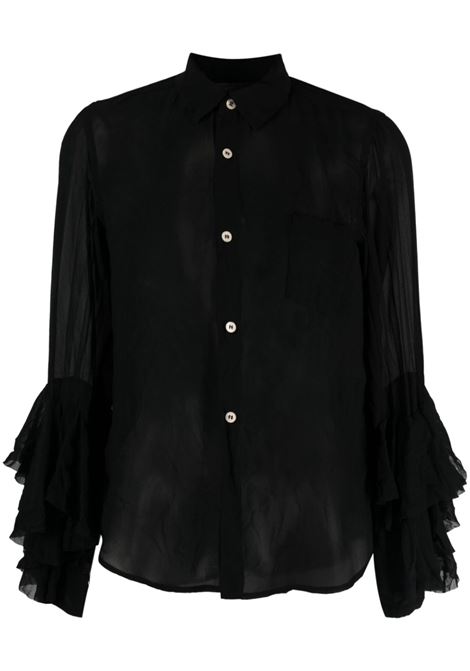 Blusa a maniche lunghe in nero - donna COMME DES GARCONS COMME DES GARCONS | RKB0031
